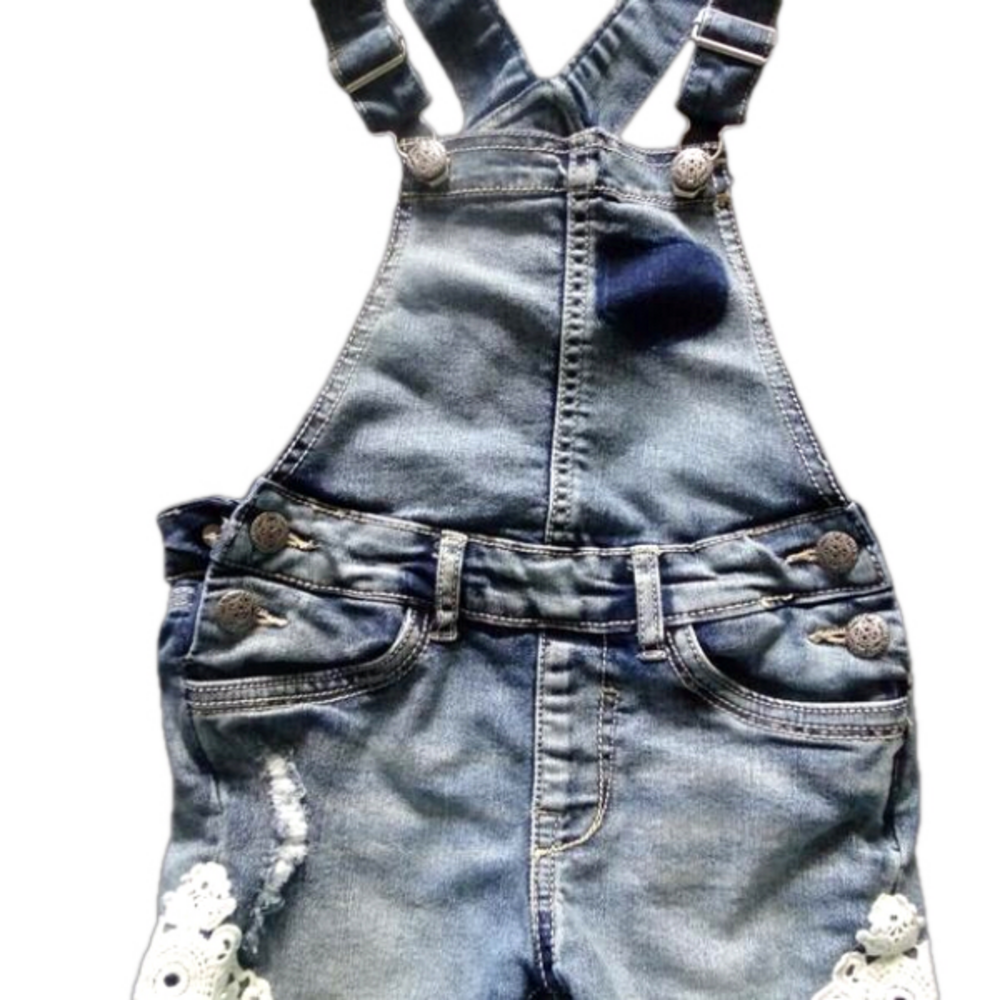 SILVER JEANS CO LITTLE GIRLS SHORTALLS